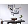 3_Kason 3 Lt Black And Clear Glass Pendant more views