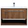 Kasper 30" Wide Walnut Brown Single Sink Bathroom Vanity