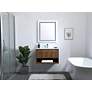 7_Kasper 30" Wide Walnut Brown Single Sink Bathroom Vanity more views