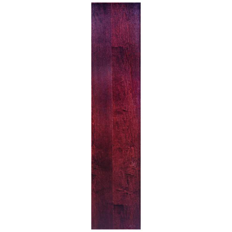 Image 4 Kassa 72" Wide Cherry Wood 12-Shelf Wall Storage Bookcase more views