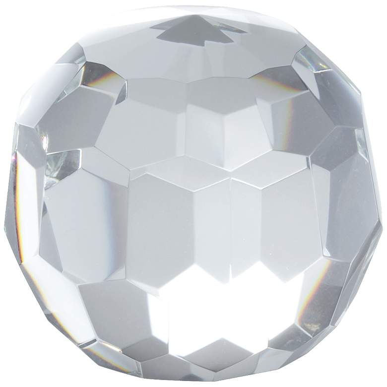 Image 3 Kassady Clear Crystal Ball Paperweight
