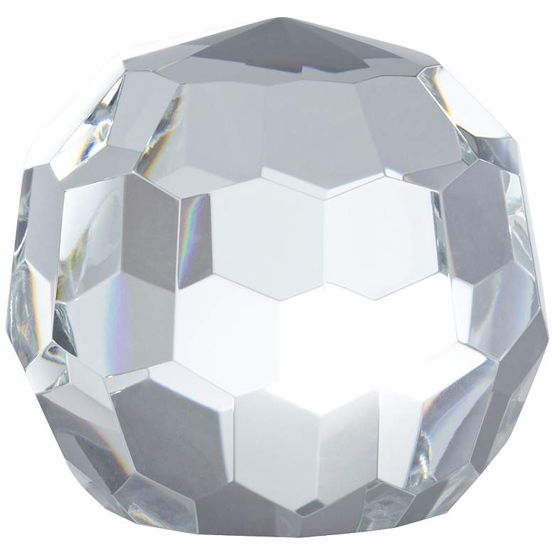 Image 4 Kassady Clear Crystal Ball Paperweight more views