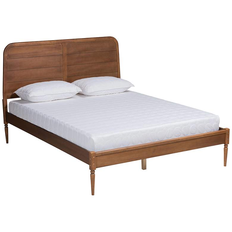 Image 2 Kassidy Walnut Brown Wood Full Size Platform Bed