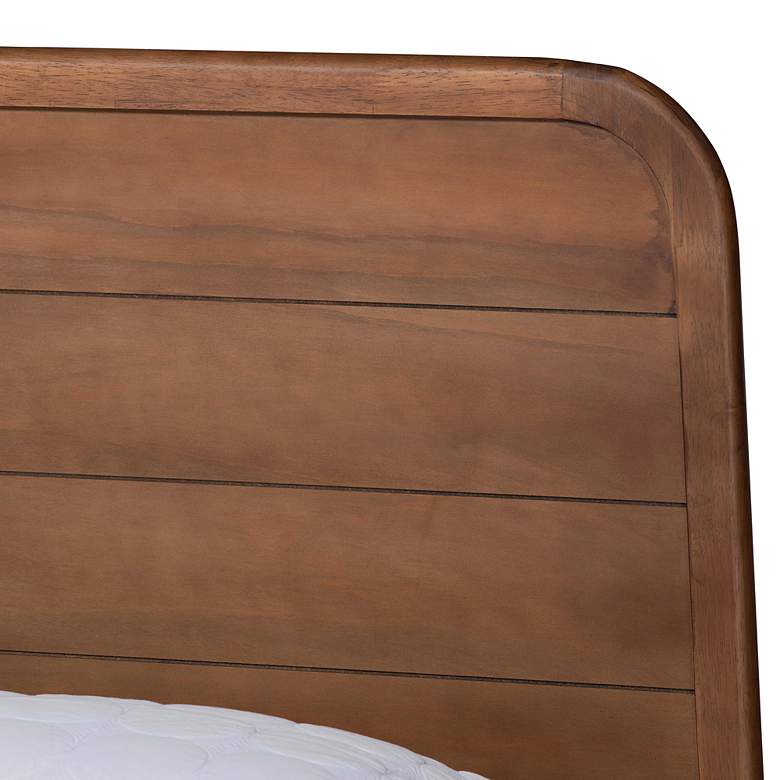 Image 3 Kassidy Walnut Brown Wood Full Size Platform Bed more views