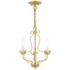 Katarina 13" Wide Soft Gold 3-Light Chandelier