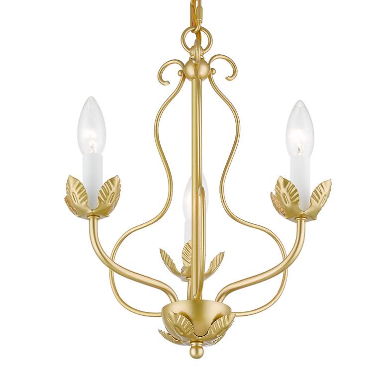 Image 4 Katarina 13" Wide Soft Gold 3-Light Chandelier more views