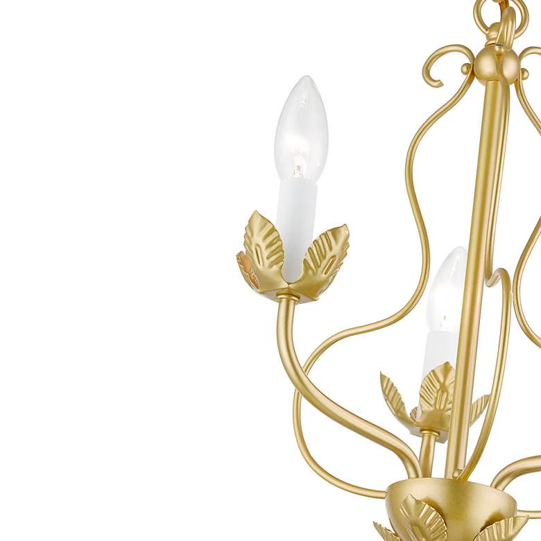 Image 5 Katarina 13" Wide Soft Gold 3-Light Chandelier more views