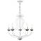 Katarina 23" Wide Antique White 5-Light Chandelier