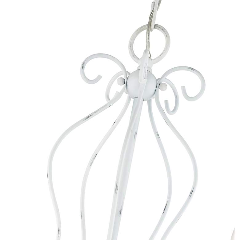 Image 7 Katarina 23" Wide Antique White 5-Light Chandelier more views