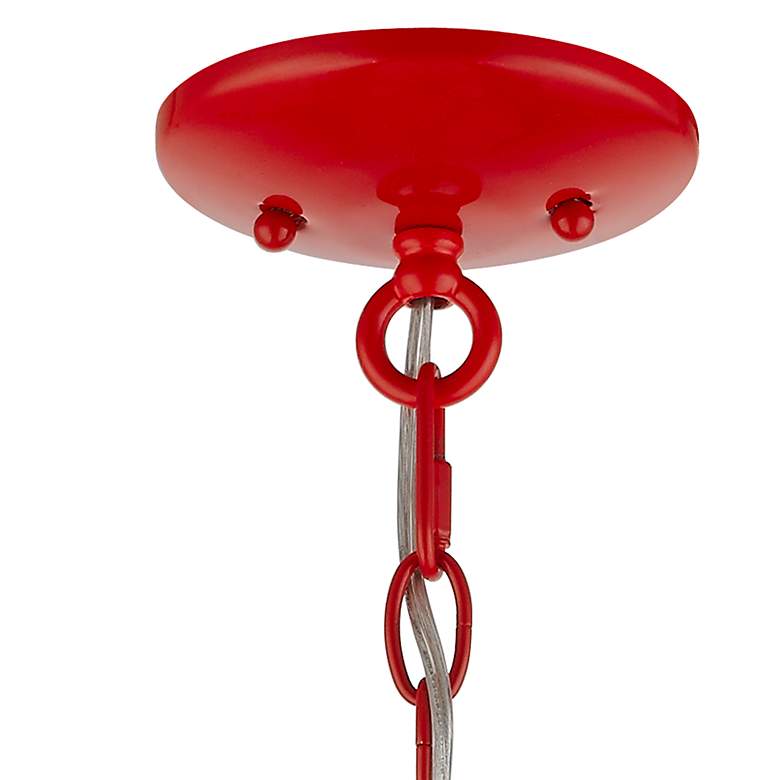 Image 4 Katarina 23" Wide Shiny Red 5-Light Chandelier more views