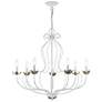 3_Katarina 28" Wide Antique White 7-Light Chandelier