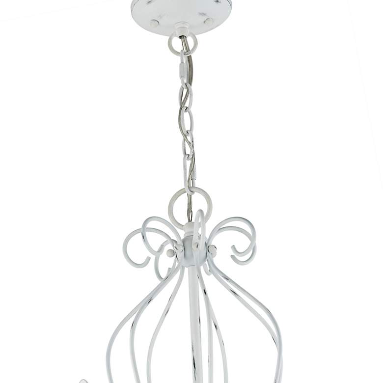Image 5 Katarina 28" Wide Antique White 7-Light Chandelier more views