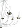 5_Katarina 28" Wide Antique White 7-Light Chandelier more views