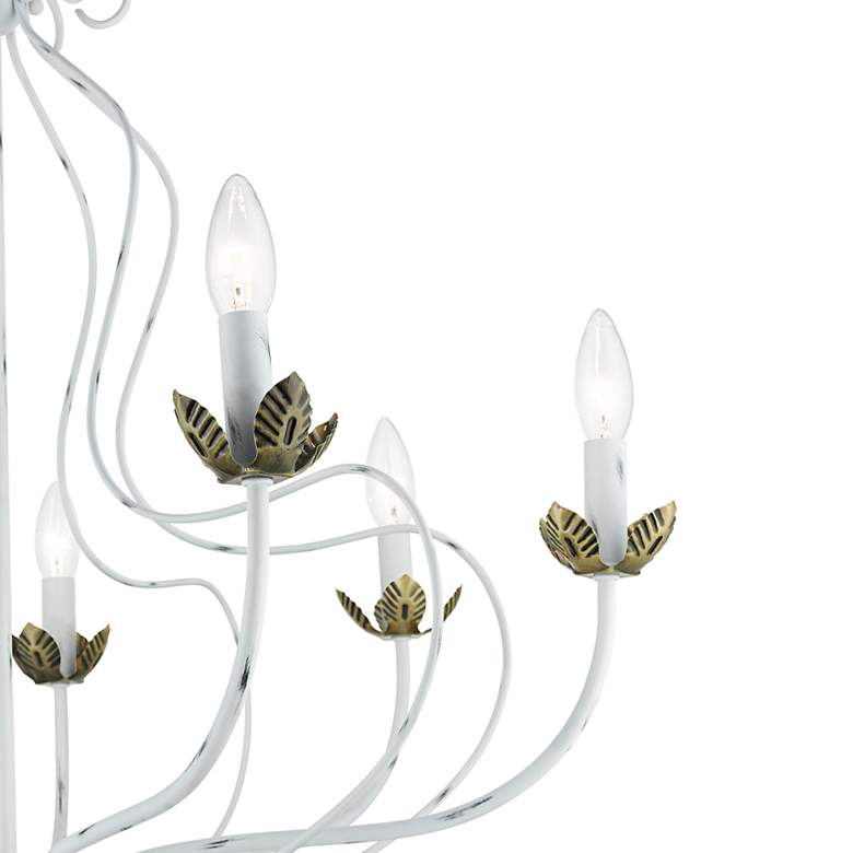 Image 6 Katarina 28" Wide Antique White 7-Light Chandelier more views