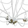 6_Katarina 28" Wide Antique White 7-Light Chandelier more views