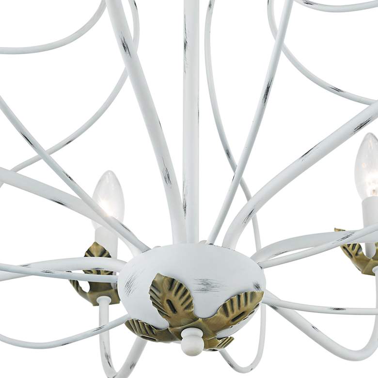 Image 7 Katarina 28" Wide Antique White 7-Light Chandelier more views