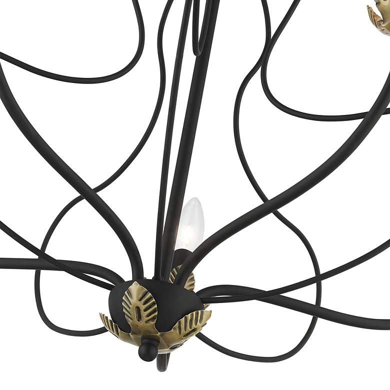 Image 5 Katarina 5 Light Black Chandelier more views