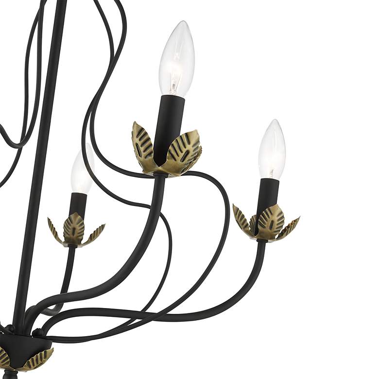 Image 6 Katarina 5 Light Black Chandelier more views