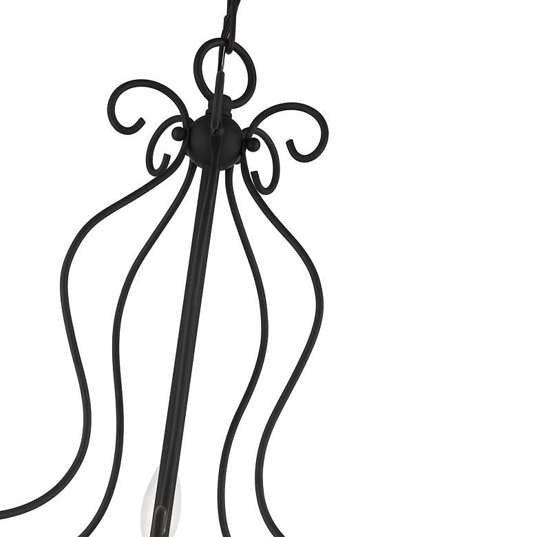 Image 7 Katarina 5 Light Black Chandelier more views