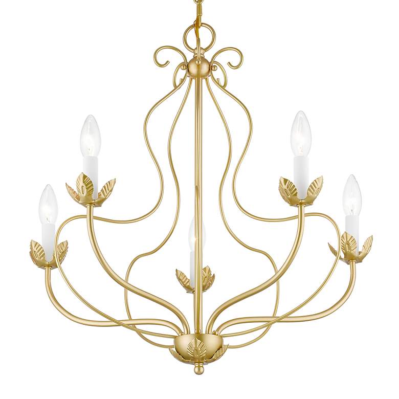Image 4 Katarina 5 Light Soft Gold Chandelier more views