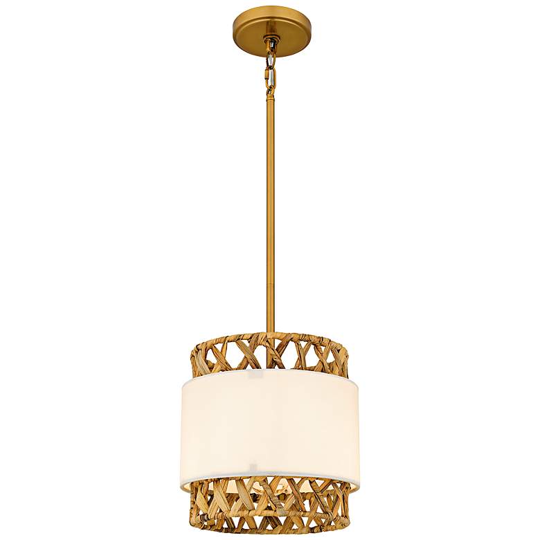 Image 1 Kate 1-Light Brushed Gold Mini Pendant