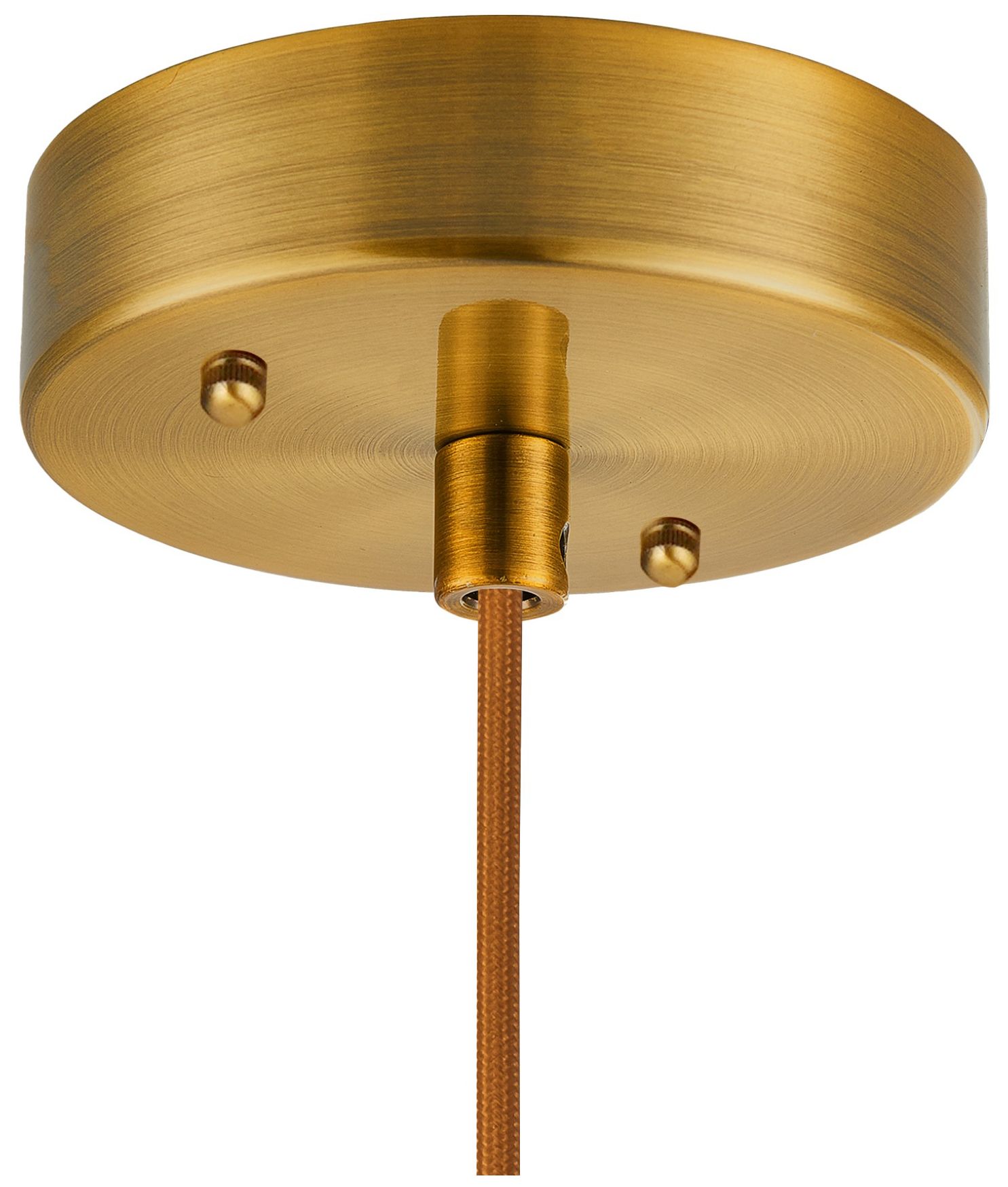 Image 5 Kate 13.5" Wide Brushed Brass, White Pendant more views