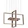 Kate 31 1/2"W Bronze Multi Rectangular LED Pendant Light