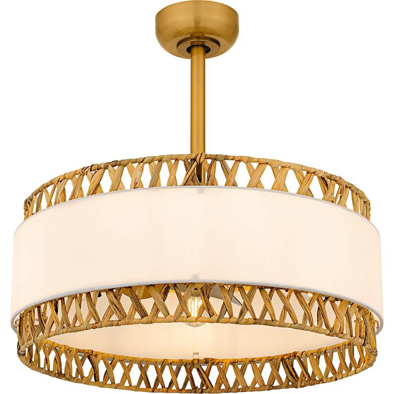 Image 1 Kate 4-Light Brushed Gold Fan Light