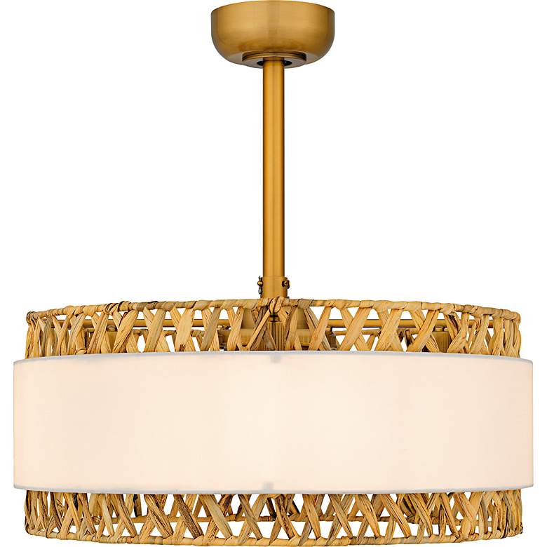 Image 3 Kate 4-Light Brushed Gold Fan Light more views
