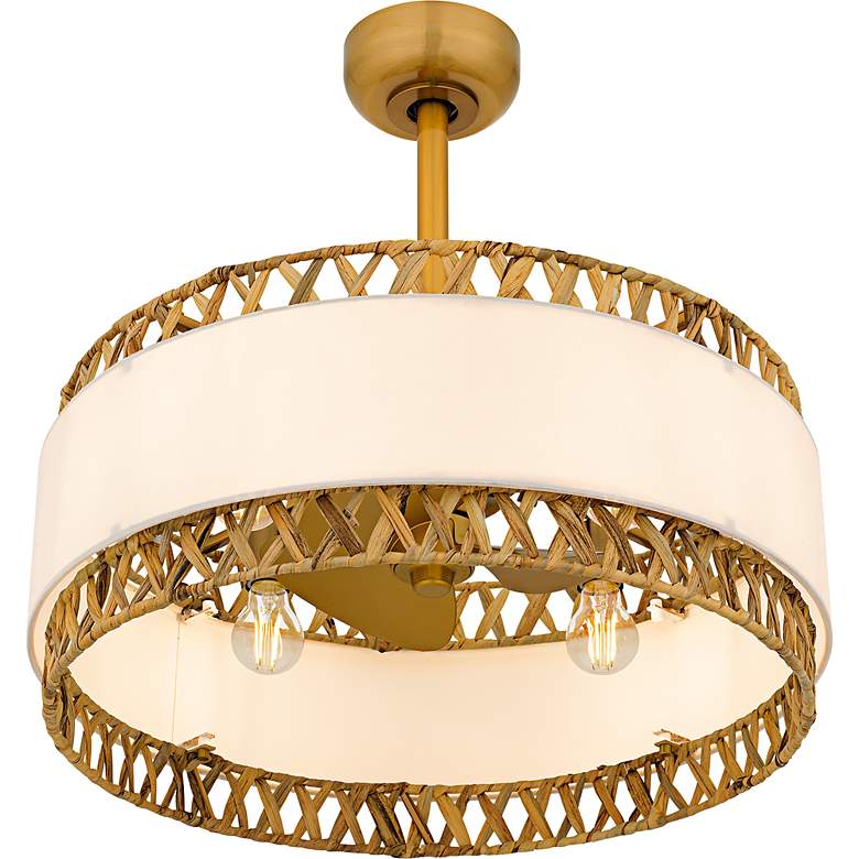 Image 4 Kate 4-Light Brushed Gold Fan Light more views