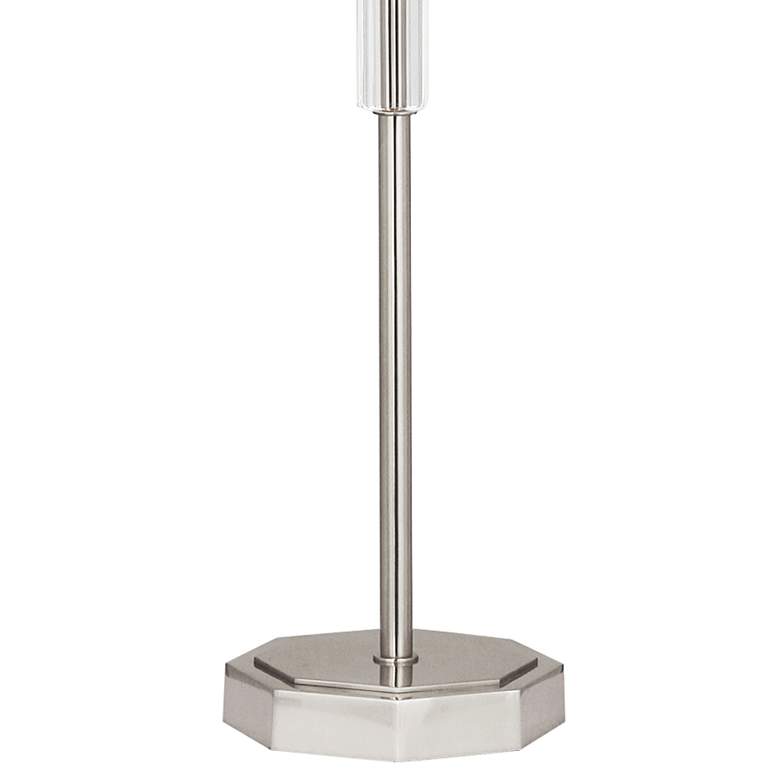Image 4 Kate Polished Nickel Buffet Table Lamp w/ Smoke Gray Shade more views
