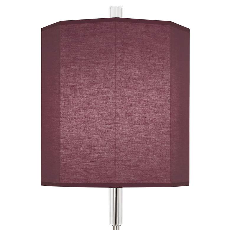 Image 3 Kate Polished Nickel Buffet Table Lamp w/ Vintage Wine Shade more views