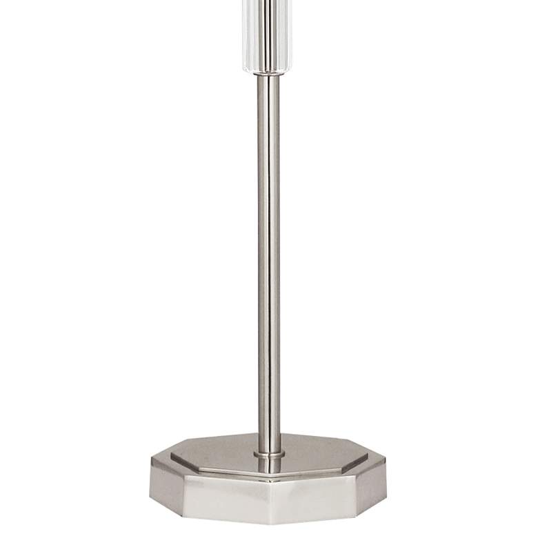 Image 4 Kate Polished Nickel Buffet Table Lamp w/ Vintage Wine Shade more views