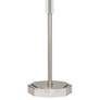 Kate Polished Nickel Buffet Table Lamp w/ Vintage Wine Shade