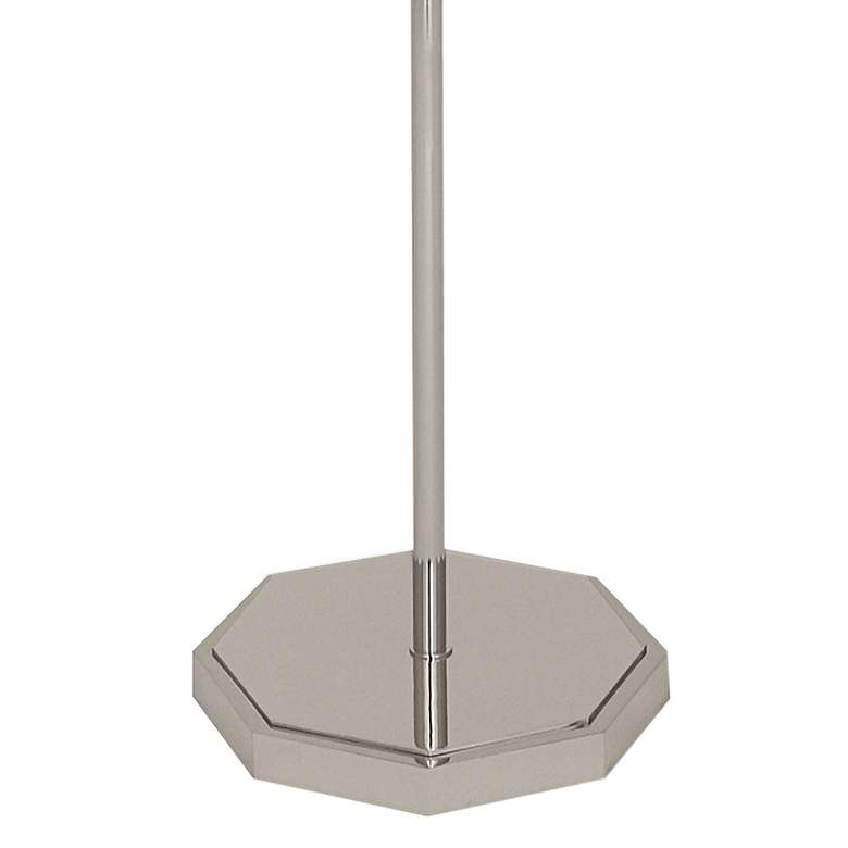 Image 3 Kate Polished Nickel Metal Floor Lamp w/ Vintage Wine Shade more views