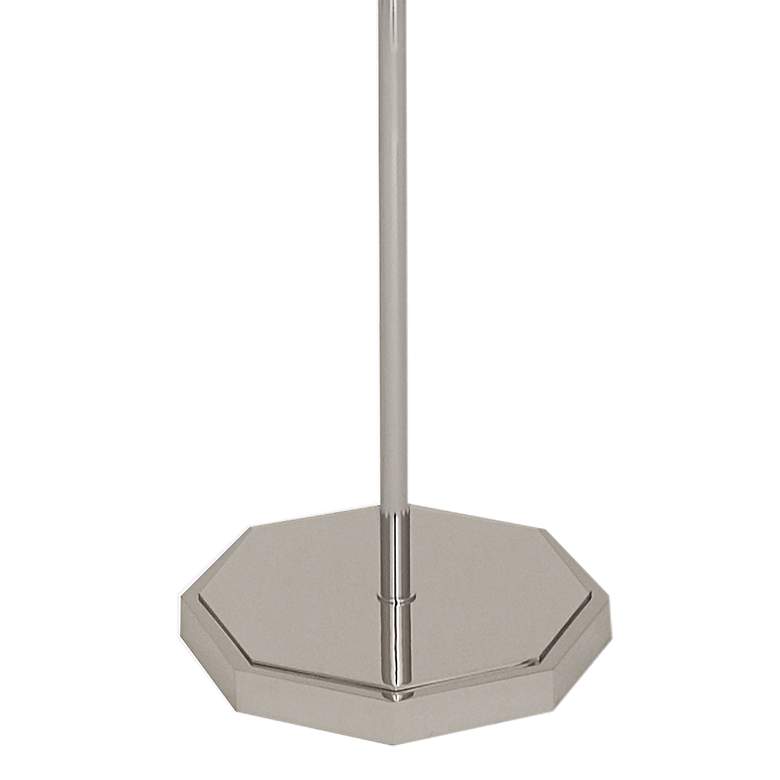 Image 3 Kate Polished Nickel Metal Floor Lamp with Smoke Gray Shade more views