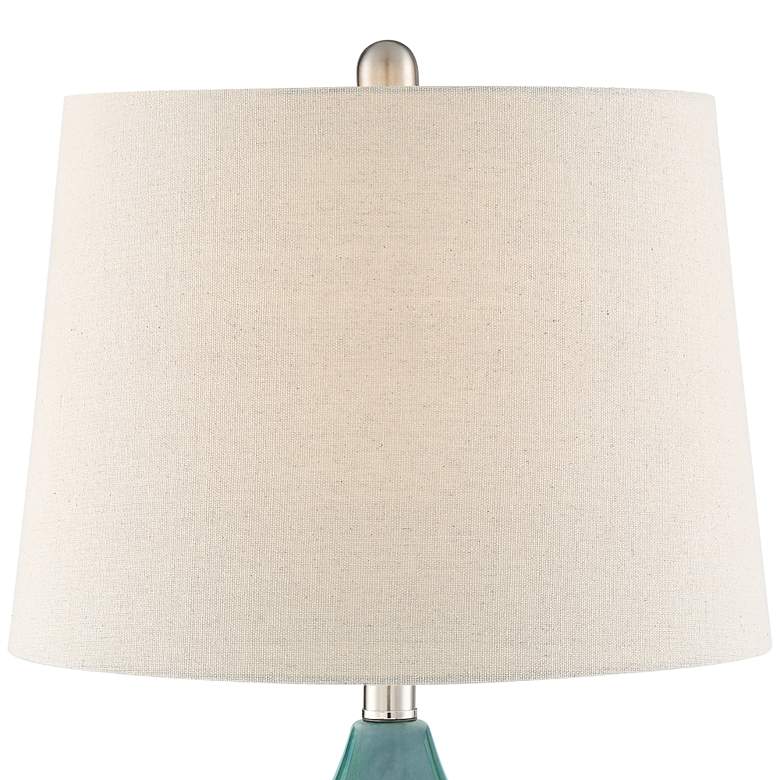 Image 4 Kate Sea Foam Ceramic Table Lamp by 360 Lighting with Dimmer with USB Port more views