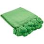 Kate Spade New York Seaport Green Tassel Throw Blanket