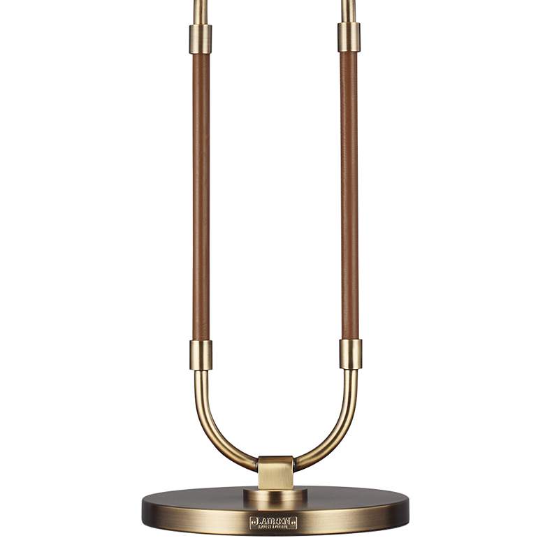 Image 4 Kate Time-Worn Brass and Saddle Leather LED Table Lamp by Ralph Lauren more views