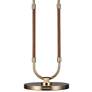 Kate Time-Worn Brass and Saddle Leather LED Table Lamp by Ralph Lauren