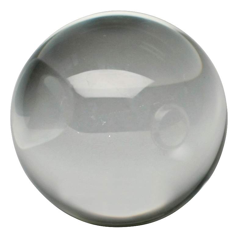 Image 2 Katee 4" Round Clear Crystal Decorative Sphere