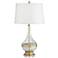 Katella Antique Brass and Clear Glass Table Lamp