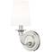 Katerina 11 1/4" High Polished Nickel Wall Sconce