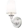 5_Katerina 11 1/4" High Polished Nickel Wall Sconce more views