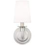 6_Katerina 11 1/4" High Polished Nickel Wall Sconce more views
