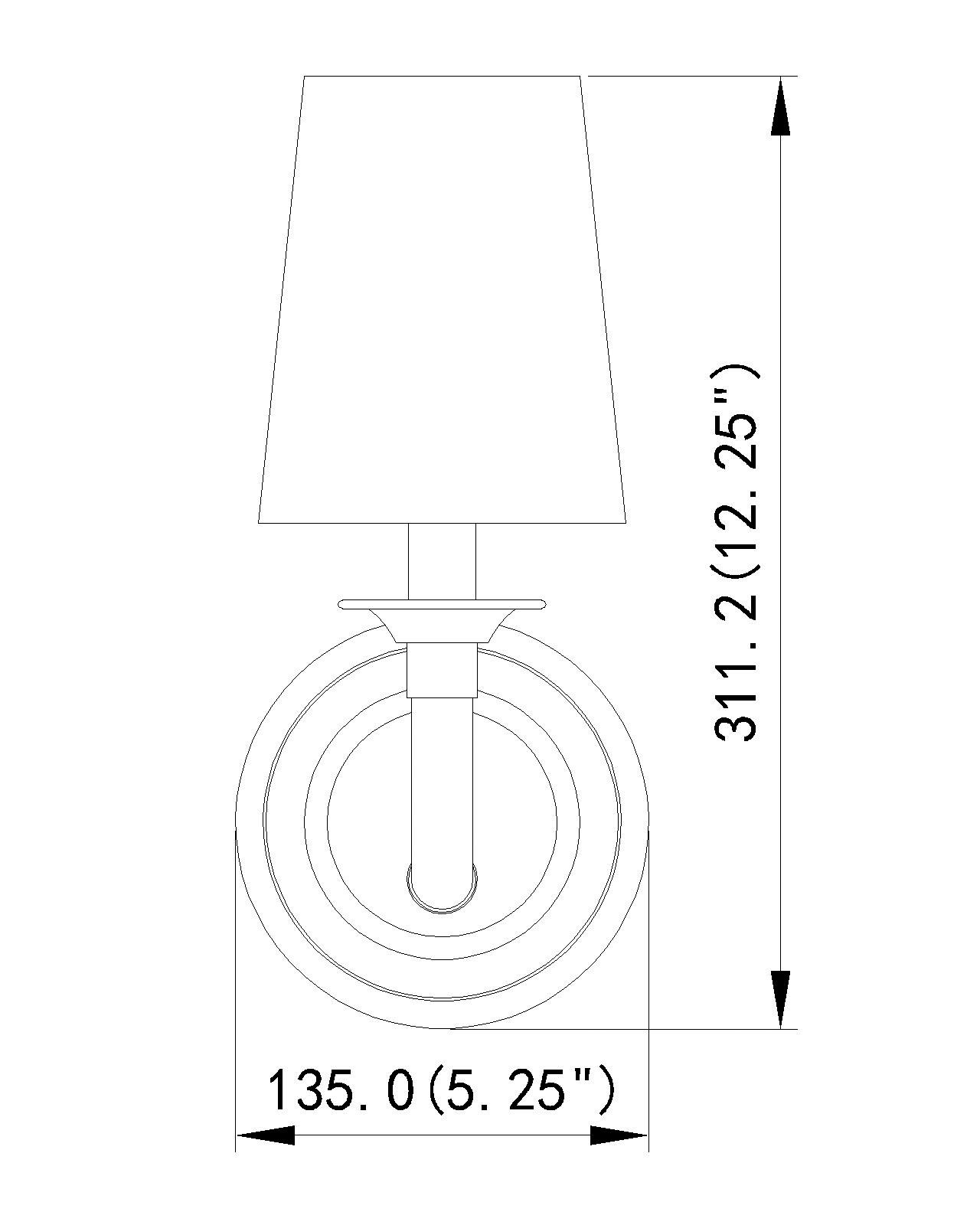 Katerina 11 1/4" High Polished Nickel Wall Sconce