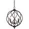 Katerina 18 1/2" Wide Swirled Bronze Metal Foyer Chandelier