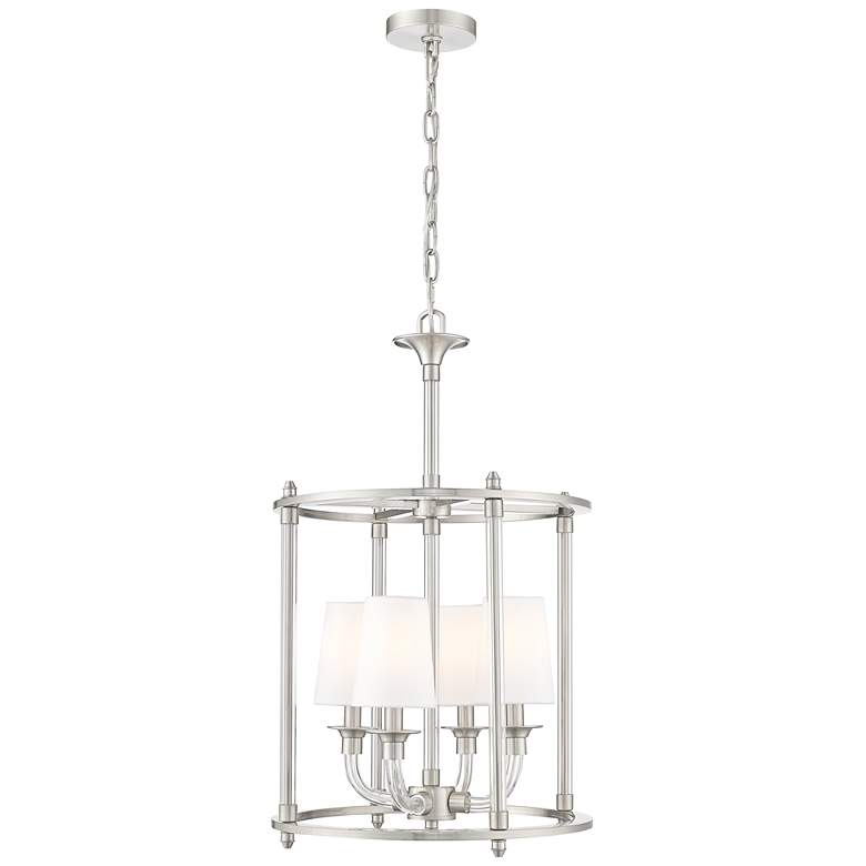 Image 1 Katerina by Z-Lite Brushed Nickel 16 inch 4 Light Chandelier