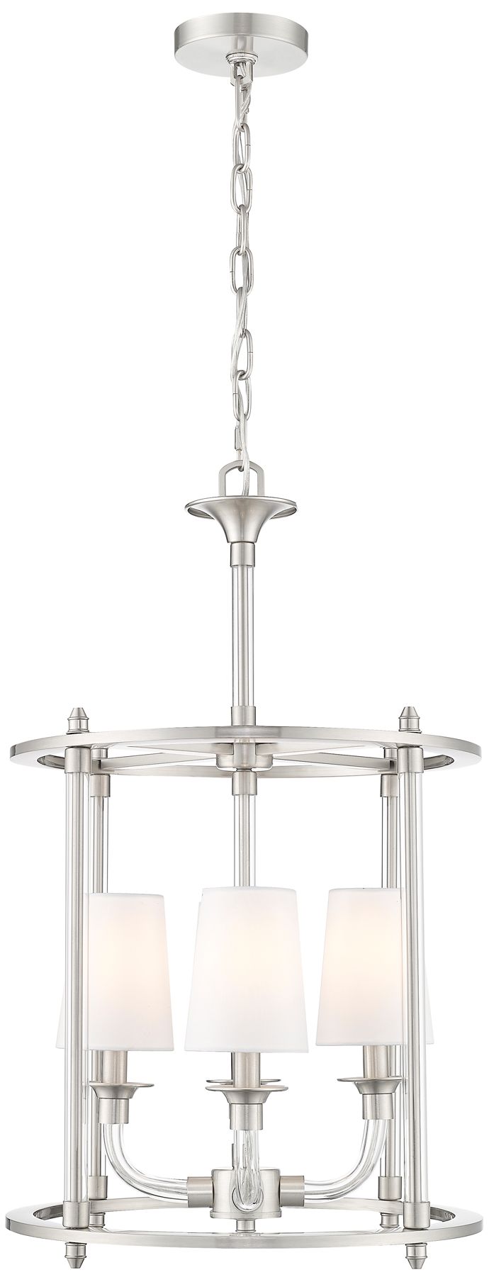 Image 3 Katerina by Z-Lite Brushed Nickel 16 inch 4 Light Chandelier more views