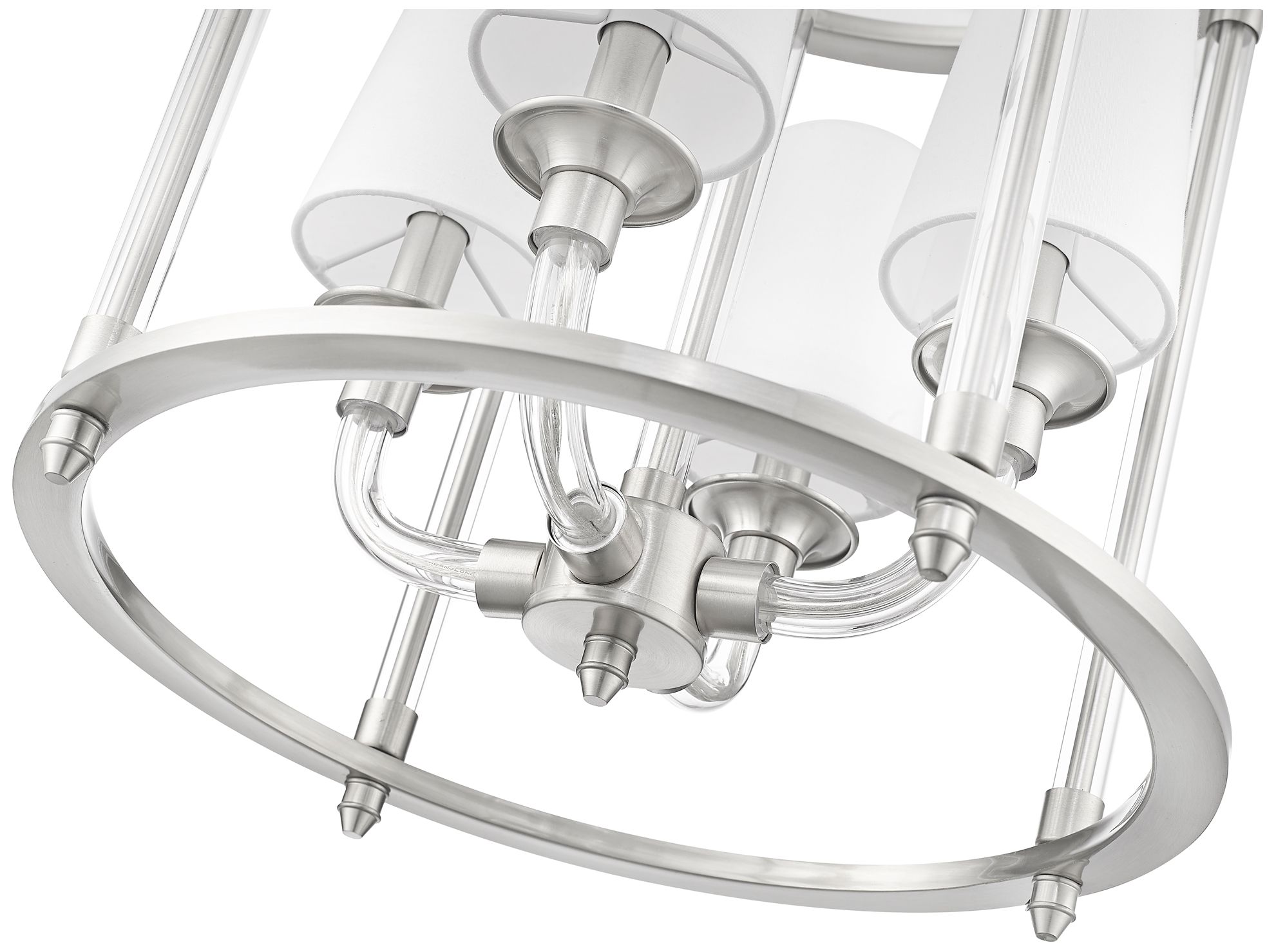 Image 4 Katerina by Z-Lite Brushed Nickel 16 inch 4 Light Chandelier more views